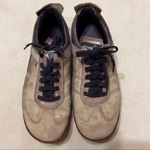PONY CANADA'S DASH Distressed Leather Suede Sneakers Shoes 9